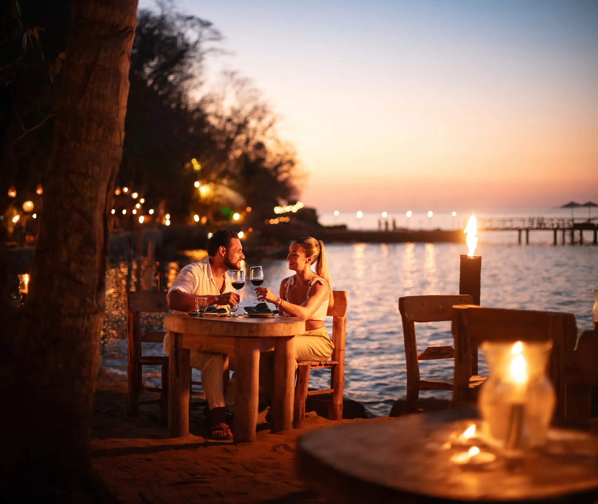 VIP dining at Rhythms of the Night, Las Caletas